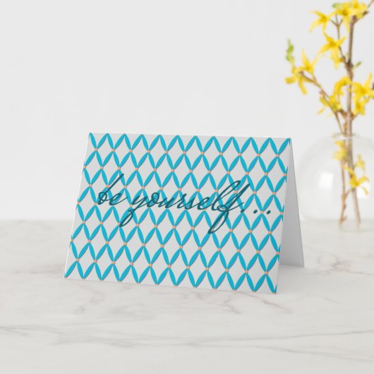 Harlekijn wees jezelf kaart (Gele Bloem)