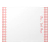 Harlekijn zwart en wit diamantpatroon notitieblok (Voorkant)