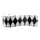 harlekijn zwart en wit grosgrain lint (Spoel)