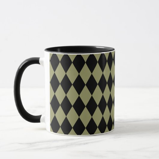 Harlekijnavocado en zwart mok (Links)