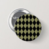 Harlekijnavocado en zwart ronde button 5,7 cm (Voorkant /achterkant)