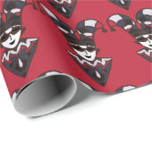 Harlekijnclown Pet veelkleurige cellen Cadeaupapier (Rol Hoek)