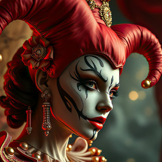 Harlekijnclown-puzzel Legpuzzel