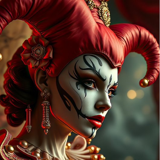 Harlekijnclown-puzzel Legpuzzel