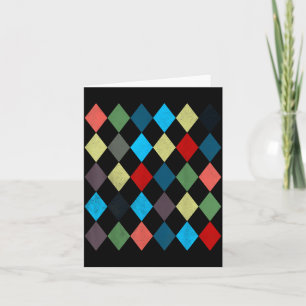 Harlekijnkostuum voor Halloween-pak cadeau Kaart