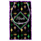 Harlekijnkralen Masker Fleur de Lis Mardi Gras Klein Cadeauzakje (Achterkant)