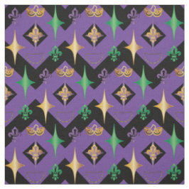 Harlekijnkralen Masker Fleur de Lis Mardi Gras Stof