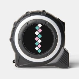 Harlekijnmeetlint (Zwart, Aqua & Roze) Rolmaat