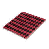 Harlekijnrood en zwart tegeltje (Zijkant)