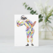 Harlekin Briefkaart (Staand voorkant)