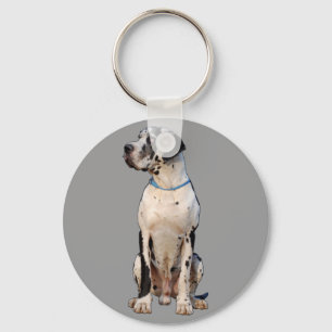 Harlekin Dog Sleutelhanger