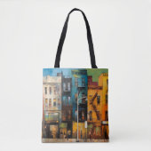 Harlem Abstracte kunst schilderij Tote Bag (Voorkant)