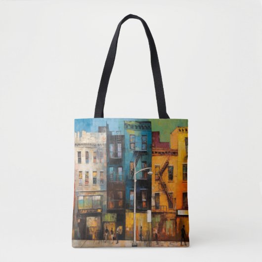 Harlem Abstracte kunst schilderij Tote Bag (Voorkant)