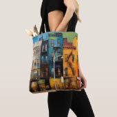 Harlem Abstracte kunst schilderij Tote Bag (Dichtbij)