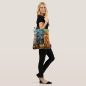 Harlem Abstracte kunst schilderij Tote Bag (Op model)