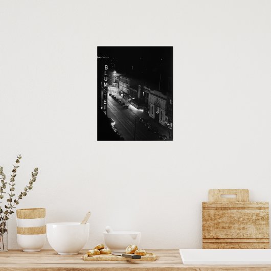 Harlem bij Night, 1941.  foto Poster (Keuken)