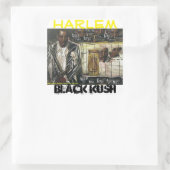 HARLEM BLACK KUSH VIERKANTE STICKER (Tas)