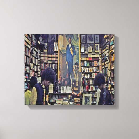 Harlem Bookstore Canvas uit de jaren zeventig (Voorkant)