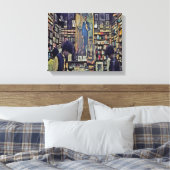 Harlem Bookstore Canvas uit de jaren zeventig Afdruk (Insitu (Slaapkamer))