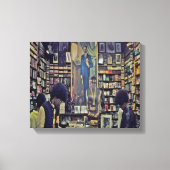 Harlem Bookstore Canvas uit de jaren zeventig Afdruk (Voorkant)