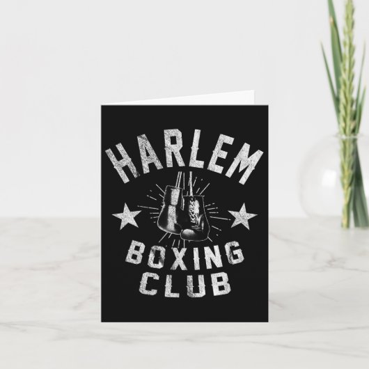 Harlem Boxing Club -  gestresste bokser Kaart (Voorkant)