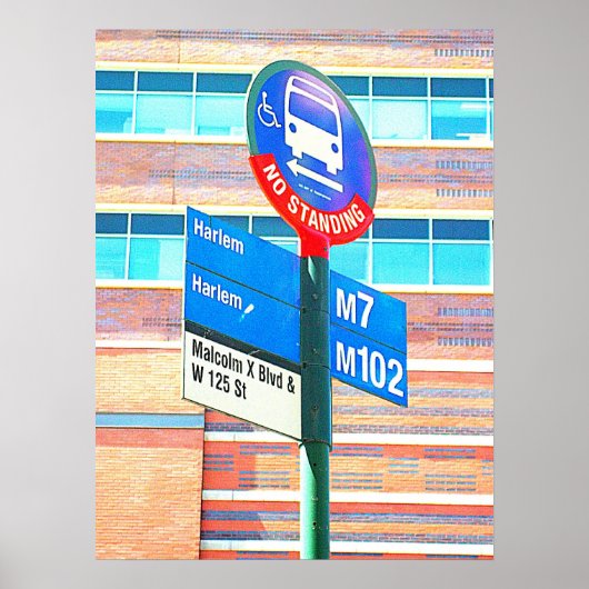 Harlem Bus Stop Poster (Voorkant)