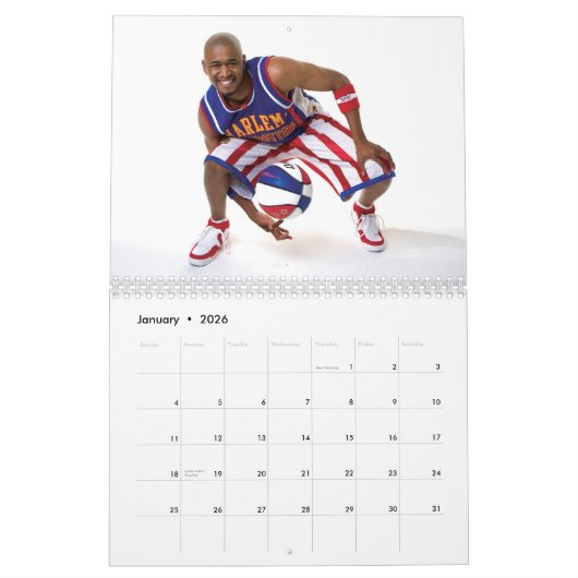 Harlem GlobeTrotters Calendar Kalender (Jan 2026)