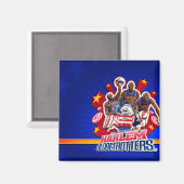 Harlem GlobeTrotter's Group Afbeelding Magneet (Voorkant / Achterkant)