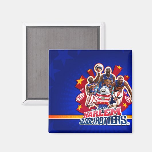 Harlem GlobeTrotter's Group Afbeelding Magneet (Voorkant / Achterkant)