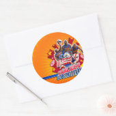 Harlem GlobeTrotter's Group Afbeelding Ronde Sticker (Envelop)