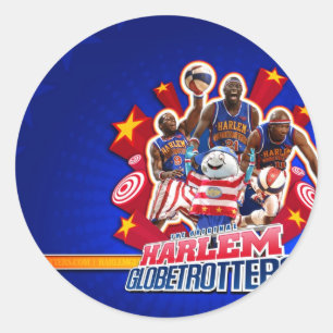 Harlem GlobeTrotter's Group Afbeelding Ronde Sticker