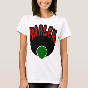Harlem Graffiti met gezicht & Big Afro, 3 kleuren T-shirt