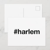 HARLEM Hashtag Briefkaart (Voorkant / Achterkant)