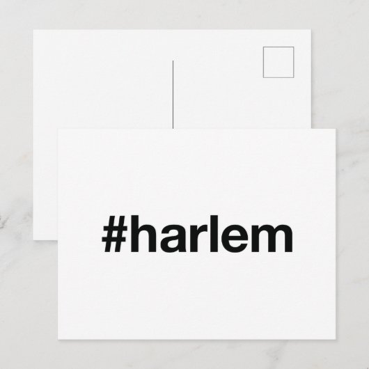 HARLEM Hashtag Briefkaart (Voorkant / Achterkant)