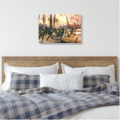 Harlem Hell Fighters Séchault H. Charles McBarron Canvas Afdruk (Insitu (Slaapkamer))