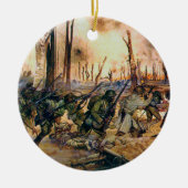 Harlem Hell Fighters Séchault H. Charles McBarron Keramisch Ornament (Voorkant)