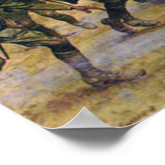 Harlem Hell Fighters Séchault H. Charles McBarron Poster (Hoek)