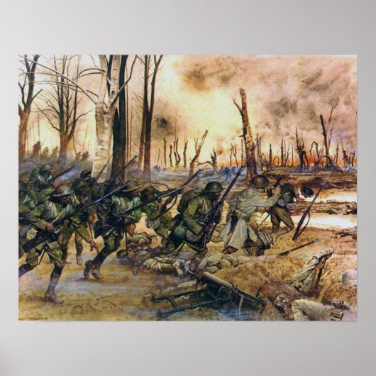 Harlem Hell Fighters Séchault H. Charles McBarron Poster (Voorkant)