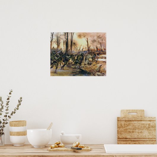 Harlem Hell Fighters Séchault H. Charles McBarron Poster (Keuken)