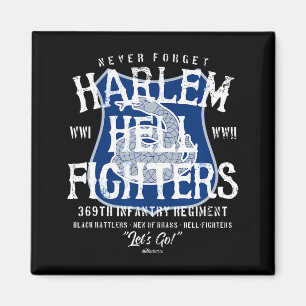 Harlem Hellfighters Vintage Zwarte Militaire Gesch Magneet
