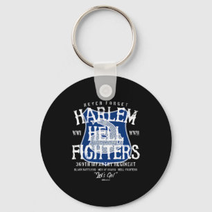 Harlem Hellfighters Vintage Zwarte Militaire Gesch Sleutelhanger