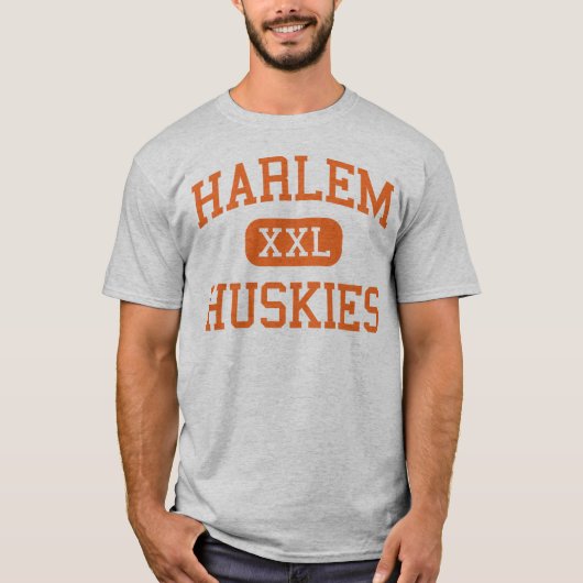 Harlem - Huskies - Junior - Loves Park Illinois T-shirt (Voorkant)