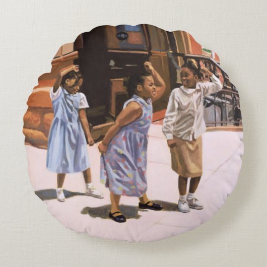 Harlem Jig 2001 Rond Kussen (Voorkant)