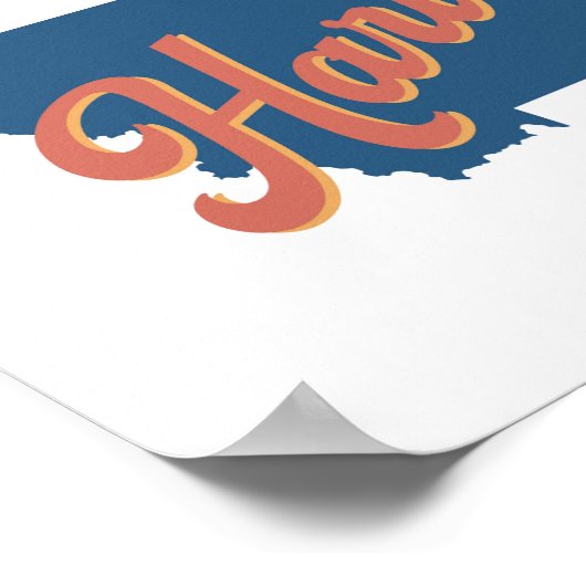 Harlem, Montana State Print (Hoek)