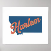 Harlem, Montana State Print (Voorkant)