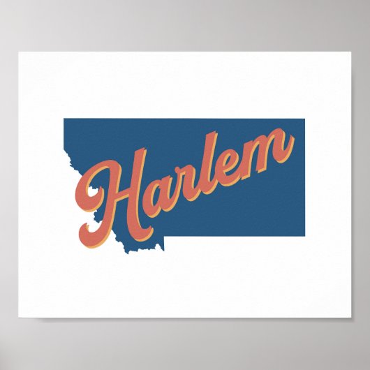 Harlem, Montana State Print (Voorkant)
