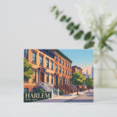 Harlem New York Briefkaart (Staand voorkant)