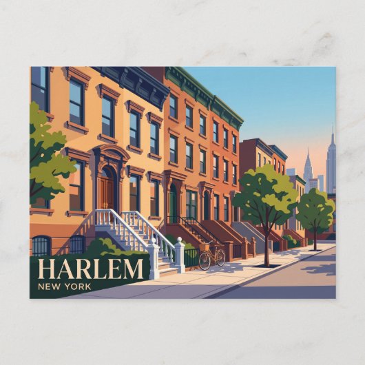 Harlem New York Briefkaart (Voorkant)