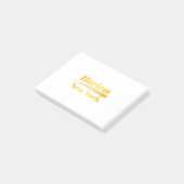 Harlem New York Gold Post-it® Notes (Schuin)