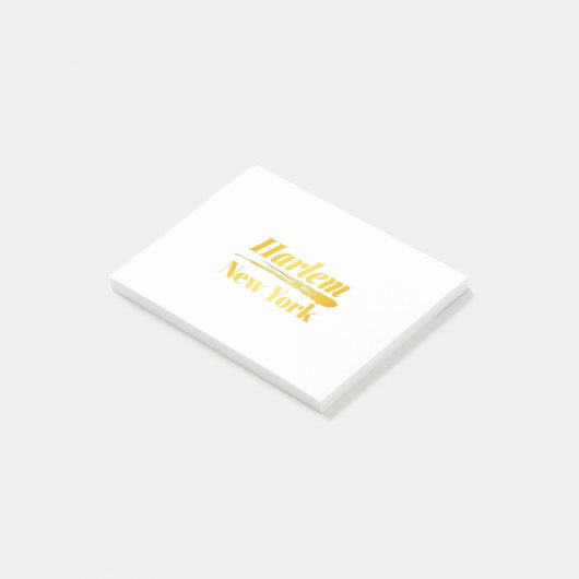 Harlem New York Gold Post-it® Notes (Schuin)